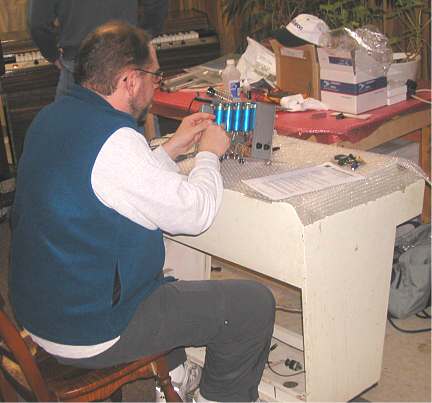 Ken Leonard fixing Mellotron M400 #1037