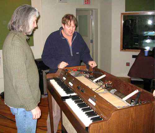 Brendan and Jon at Q Division's Chamberlin Music Master 600