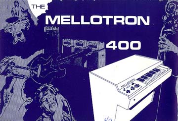 Mellotron M400 User Guide Cover